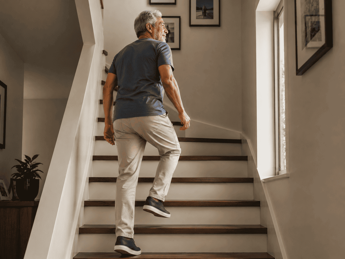 Climbing stairs without knee pain after Kinzeno